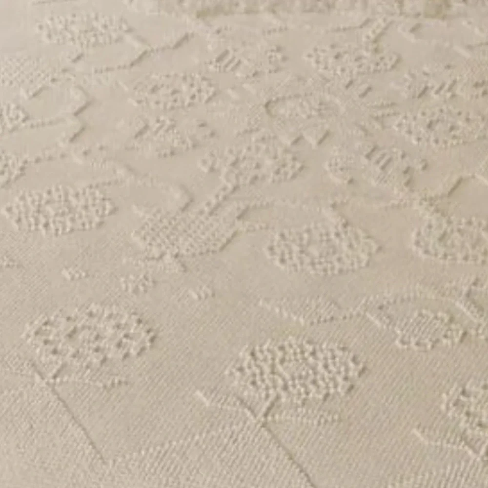 Bates George Washingtons Choice Bedspread Cream Cotton Hobnail Fringe Vintage